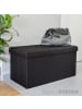 DuneDesign Sitzbank mit Trennwand 76x38x38 cm faltbar Braun braun