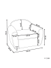 Beliani Sessel ELLEDE in Grün - (W) 93 x (H) 73 x (L) 90 cm