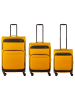 Franky 3er Koffer SET Gr. L/M/S Reisegepäck T27-B darkyellow/black
