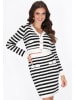 faina Cardigan in offwhite black