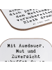 Mr. & Mrs. Panda Drink Coaster Spruch Wettkampfvorbereitung meis... in Weiß