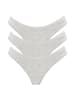 Organication String "KAVINN" 3er-Pack in Grau meliert