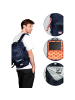 Nasa Rucksack Logoprint in blau