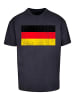 F4NT4STIC T-Shirt Germany Deutschland Flagge distressed in marineblau