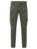 Timezone Cargohose Regular Fit Taschen Baumwolle Reißverschluss in Grün