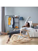 relaxdays Kleiderständer in Schwarz - (B)100 x (H)150 x (T)40 cm