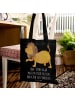 Mr. & Mrs. Panda Stofftasche Majestätischer Löwe mit Spruch in Schwarz