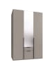 Wimex Kleiderschrank Mugano Saharagrau matt 135 / 58 / 208cm