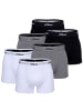 S. Oliver Boxershort 6er Pack in Grau/Schwarz/Weiß