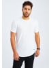 Leif Nelson Herren T-Shirt Rundhals Herren T-Shirt Rundhals LN-55585 in ecruweiß