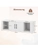 COSTWAY TV Schrank hängend 108 x 33 x 30,5 cm in Weiß