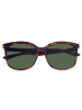 Bertha Polarisierte Sonnenbrille "Avery" in Tortoise/Waldgrün
