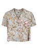Urban Classics Short Sleeve Shirt in lightblue hibiscus