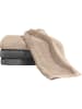 Erwin Müller Frottier Gästetuch 4er-Pack Bühl in beige/grau