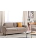 Beliani 3-Sitzer Sofa MARE in Beige/Braun - (W) 184 x (H) 88 x (L) 77 cm