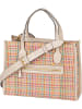 Guess Handtasche Silvana Compartment Tote Straw in Stone Multi