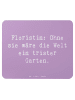 Mr. & Mrs. Panda Maus-Pad Spruch Floristin Garten mit Spruch in Lavendeltraum