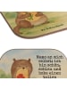 Mr. & Mrs. Panda Untersetzer Glas Otter Blumenstrauß Design mit ... in Weiß