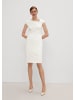 comma Kleid kurz in Creme