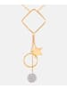 Diamant L'éternel Halskette aus 375 Gelbgold mit Diamant Stern