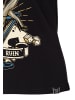 Queen Kerosin Queen Kerosin QUEEN KEROSIN Kurzarm Shirt mit mehrfarbigem Retro-Print und Logo-Patch Mans Ruin in black