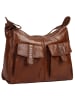SPIKES & SPARROW Umhängetasche echt Leder in cognac