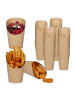 relaxdays 500 x Kraftpapier-Becher in Braum