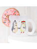 Mr. & Mrs. Panda Geschenktasse Pinguin Heirat ohne Spruch in Transparent