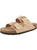 Birkenstock Sandale Arizona Big Buckle Naturleder Lack normal in beige