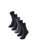 Schiesser Socken 5er Pack in Schwarz/Blau/Grau
