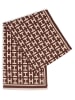 Marie Lund Schal in schoko beige - 0002