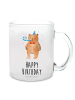Mr. & Mrs. Panda Große Teetasse Bär Geburtstag mit Spruch in Transparent
