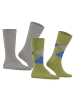 Burlington Socken 2er Pack in Grün (Moss)