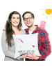 Mr. & Mrs. Panda 40x40 Kissen Einhorn Yoga mit Spruch in Weiß