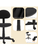 HOMCOM Bürostuhl-48 x 43 x 87 cm-Schwarz