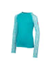 Trollkids Badeshirt langarm Haukland in dark turquoise/madeira blue