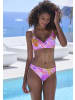 Sunseeker Triangel-Bikini-Top in lila-orange