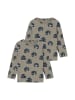 name it 2er-SET Langarmshirt mit Fahrzeug-Motiven All-Over-Print in Beige-2