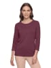 Betty Barclay Basic Shirt mit Rundhalsausschnitt in Dark Aubergine