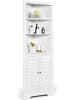 COSTWAY Badezimmerschrank Ecke in Weiß