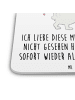 Mr. & Mrs. Panda Bierdeckel Eisbär Umarmen mit Spruch in Weiß