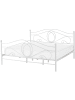 Beliani 2-tlg Doppelbett LYRA in Weiß