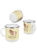 Mr. & Mrs. Panda Kaffeetasse Meerschweinchen Weisheit mit Spruch in Gelb Pastell
