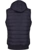 Urban Classics Urban Classics Herren Small Bubble Hooded Vest in blk/wht