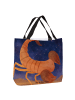 Mr. & Mrs. Panda Tote Bag Sternzeichen Skorpion Design ohne Spruch in Weiß