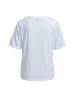 Milano Italy Rundhals T-Shirt mit 1/4-Ärmeln in White
