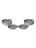 Ritzenhoff & Breker 12er Set Dipschalen Takeo Circles ø 10 cm schwarz-weiß in schwarz-weiß