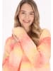 myMo Damen Sweater in Orange Mehrfarbig