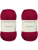 Schachenmayr since 1822 Handstrickgarne Catania, 2x50g in Weinrot