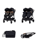 Chipolino Geschwisterkinderwagen Duo Smart in schwarz